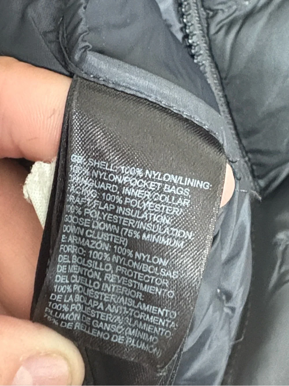 THE NORTH FACE BLACK 550 FILL PARKA JACKET WOMENS SMALL